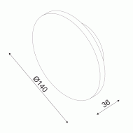 Επίτοιχο LED φωτιστικό ECLIPSE 5W θερμό φως 3000k 400lm ανοιχτό καφέ δέρμα MDF Φ14xh3,6cm Επίτοιχο LED φωτιστικό ECLIPSE 5W θερμό φως 3000k 400lm ανοιχτό καφέ δέρμα MDF Φ14xh3,6cm