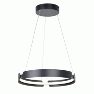 Κρεμαστό LED φωτιστικό THEMIDA 23W θερμό φως 3000k 1840lm αλουμινίου μαύρο D40xh150cm