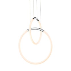 Κρεμαστό φωτιστικό LED VENUS 24W θερμό φως 3000k 1680lm χρώμιο μεταλλικό 40x30xh164cm IP20