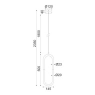 LED κρεμαστό φωτιστικό VENUS 8W θερμό φως 3000k 560lm χρώμιο μεταλλικό 15x2,3xh230cm IP20 LED κρεμαστό φωτιστικό VENUS 8W θερμό φως 3000k 560lm χρώμιο μεταλλικό 15x2,3xh230cm IP20