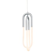Κρεμαστό φωτιστικό LED VENUS 16W θερμό φως 3000k 1120lm χρώμιο μεταλλικό 15x15xh230cm IP20