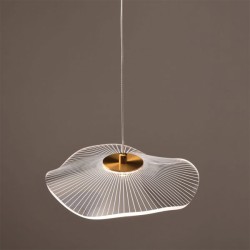 Φωτιστικό κρεμαστό LED NINFEA 5W θερμό φως 3000k 400lm D22xh160cm εσωτερικού χώρου IP20