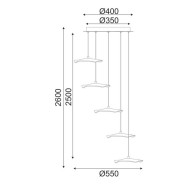 Κρεμαστό LED φωτιστικό NINFEA 25W θερμό φως 3000k 1750lm ορείχαλκο μεταλλικό D55xh260cm IP20 Κρεμαστό LED φωτιστικό NINFEA 25W θερμό φως 3000k 1750lm ορείχαλκο μεταλλικό D55xh260cm IP20