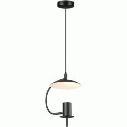 Φωτιστικό κρεμαστό PARACHUTE 1xGU10 μεταλλικό μαύρο D25x20xh100cm
