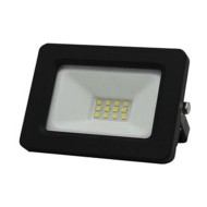 Προβολέας με led smd eco 10W 230V μωβ φως αλουμινίου μαύρος στεγανός IP65 σε μαύρο χρώμα