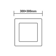 Φωτιστικό LED PANEL οροφής τετράγωνο λευκό 23W ενδιάμεσο χρώμα φωτός 4000K 2120Lm 288x288mm Φωτιστικό LED PANEL οροφής τετράγωνο λευκό 23W ενδιάμεσο χρώμα φωτός 4000K 2120Lm 288x288mm
