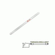 Λάμπα led τύπου φθόριου T8 γυάλινη 90cm 14W 230V με τροφοδοσία στο 1 άκρο 3000Κ θερμό λευκό φως και δέσμη 240°