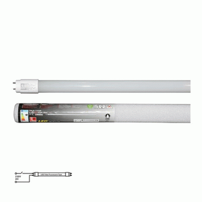 Led λάμπα γυάλινη T8 120cm 18W 230V με τροφοδοσία στο 1 άκρο 3000Κ θερμό φως 1850L Led λάμπα γυάλινη T8 120cm 18W 230V με τροφοδοσία στο 1 άκρο 3000Κ θερμό φως 1850L