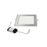 Led panel χωνευτό σατινέ τετράγωνο 25W 230V 6300K ψυχρό λευκό φως 1800lm με τροφοδοτικό
