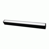 Μαύρο γραμμικό φωτιστικό LED 36W 230V ενδιάμεσο φως 4000K 120cm με δυνατότητα κρεμαστής επίτοιχης και χωνευτής τοποθέτησης 
