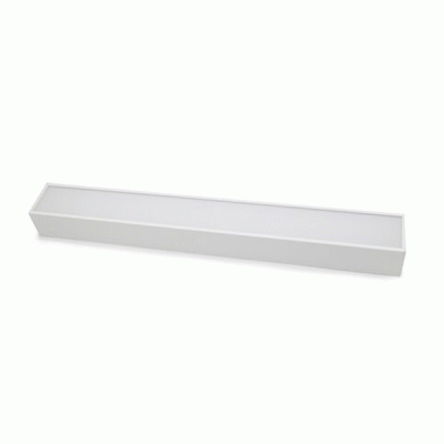 Φωτιστικό LED γραμμικό αλουμινίου 60cm σε λευκό χρώμα 18W 230V θερμό λευκό φως 3000K 1800lm IP-20