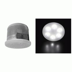 Σποτ χωνευτό σατινέ LED ισχύος με τροφοδοτικό 6x3W δέσμη 18° ψυχρό λευκό φως 