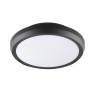 Πλαφονιέρα LED πλαστική στρόγγυλη Φ300mm 2 ντουί Ε27 στεγανή IP65 εξωτερικού χώρου 
