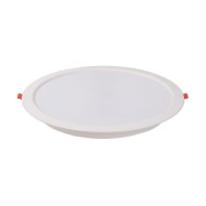Φωτιστικά LED ψευδοροφής στρογγυλό χωνευτό 12W 230V 960lm PC πλήρες ενδιάμεσο φως 4000K λευκό χρώμα 