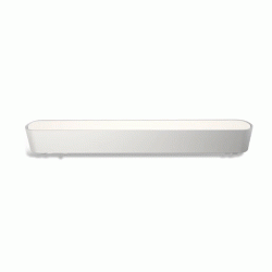 Λευκό LED μίνι φωτιστικό ράγας 40VDC με ματ κάλυμα 12W 3000K θερμό φως ντιμαριζόμενο 720Lm