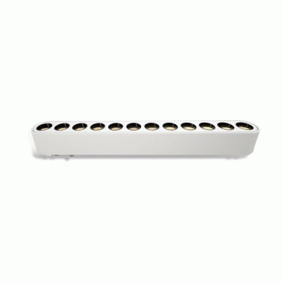 Φωτιστικό LED για μίνι ράγα οροφής 40VDC 960Lm 12W θερμό φως 3000K ντιμαριζόμενο λευκό χρώμα από αλουμίνιο