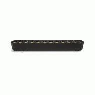 LED φωτιστικό ράγας οροφής μίνι 12W 40VDC ενδιάμεσο φως 4000K ντιμαριζόμενο μαύρο χρώμα 