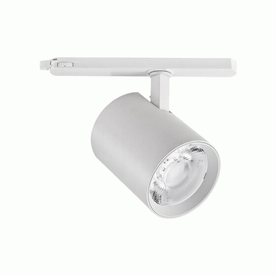 Σποτ ράγας LED 20W 230V με θερμό λευκό φως 3000K 2000Lm δέσμη 38°σε λευκό χρώμα