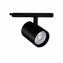 Μαύρο LED σποτ ράγας 40W 230V ενδιάμεσο λευκό φως 4000K δέσμης 38° 4000Lm με διάφανο φακό PC
