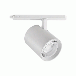 Σποτ ράγας LED 20W 2000Lm από αλουμίνιο 230V ενδιάμεσο λευκό φως 4000K γωνία φωτός 38° σε λευκό χρώμα