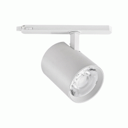 Σποτ ράγας LED 40W 4000Lm από αλουμίνιο 230V θερμό λευκό φως 3000K με δέσμη 38° σε λευκό χρώμα