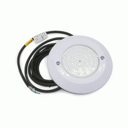 Φωτιστικό πισίνας led λευκό με λάμπα ρητίνης 10W 12V μπλε χρώμα φωτός IP68 Φ130mm