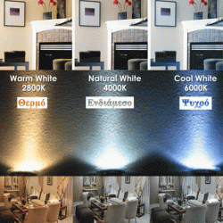 LED φωτιστικό ράγας οροφής μίνι 12W 40VDC ενδιάμεσο φως 4000K ντιμαριζόμενο μαύρο χρώμα 