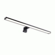 Φωτιστικό LED μπάνιου 60cm 12W IP44 με ενδιάμεσο λευκό φως 4000K 1080Lumen σε μαύρο χρώμα 
