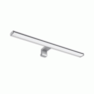 Μοντέρνο φωτιστικό LED μπάνιου 80cm 15W 1350Lumen με ενδιάμεσο λευκό φως 4000K στεγανό IP44 σε ασημί χρώμα