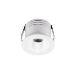 Led σποτ χωνευτό αλουμινίου COB 3W 230V Φ38mm δέσμη φωτός 50° ενδιάμεσο φως 4000K λευκό