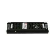 Τροφοδοτικό μίνι για ταινίες led 12VDC 150W σε μαύρο χρώμα από αλουμίνιο και προστασία από υπερφόρτωση