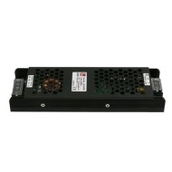 Μίνι τροφοδοτικό για ταινίες LED 24VDC 200W από αλουμίνιο σε μαύρο χρώμα με προστασία από υπερθέρμανση