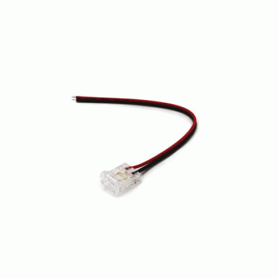Τροφοδοσία με 2 καλώδια για ταινία led smd 2835 & 5050 μονόχρωμη 10mm