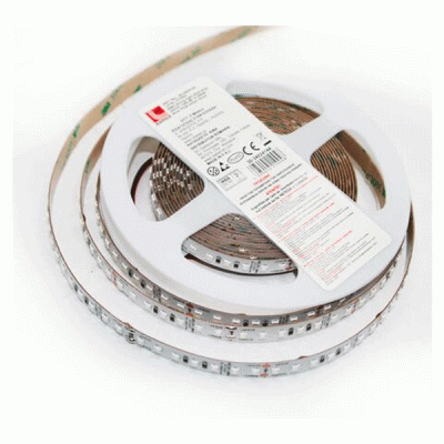 Ταινία led αυτοκόλλητη 5m 24VDC 14.4W/m 2835 140LED/m με μπλε χρώμα φωτός και δυνατότητα κοπής ανα 5cm IP20