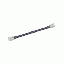 Σύνδεσμος-μούφα με 4 καλώδια για ταινίες led cob RGB 10mm 14W/m - 18W/m