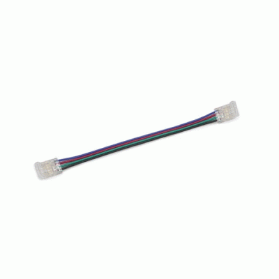 Σύνδεσμος-μούφα με 4 καλώδια για ταινίες led cob RGB 10mm 14W/m - 18W/m