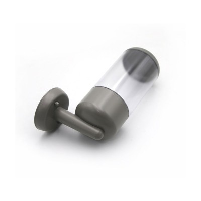 Φωτιστικό απλίκα pc κύλινδρος up γκρι Φ91mm h26cm με ντουί Ε27 στεγανό IP44 εξωτερικού χώρου Φωτιστικό απλίκα pc κύλινδρος up γκρι Φ91mm h26cm με ντουί Ε27 στεγανό IP44 εξωτερικού χώρου