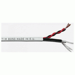 Καλώδιο κλειστού κυκλώματος MICROCOAXIAL επικασσιτερωμένο 2x0.50mm λευκό χρώμα MABIKAL