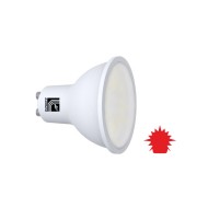 Λάμπα LED με ντουί GU10 5W με κόκκινο φως και ματ κάλυμμα Φ50mm 230V δέσμη 105° 