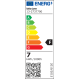 Λάμπα LED SMD σωλήνας Ε27 7W 230V 3000k θερμό λευκό φως 700lumen λευκό σώμα ματ γυαλί