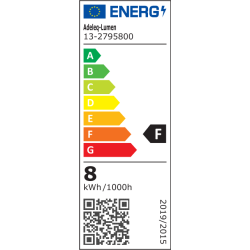 Λάμπα LED COG GLOBE 8W με ντουί Ε27 Φ95 230V 2200k θερμό λευκό φως και μελί γυαλί 360°