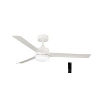 Ανεμιστήρας οροφής Φ132cm DC35W led ντιμαριζόμενος CCT με μοτέρ 22W λευκός 6 ταχυτήτων & 3 ABS πτερύγια