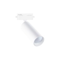 LED σποτ ράγας 2 γραμμών COB 10W ντιμαριζόμενο 230V θερμό λευκό φως 4000K 36° λευκό Φ54x153mm