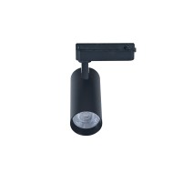 LED σποτ ράγας μονοφασικό COB 20W 230V θερμό φως 3000K 36° Φ60x165mm μαύρο 