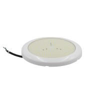 Φωτιστικό πισίνα LED ρητίνης 16W με τάση 12VDC ψυχρό χρώμα φωτός 6500Κ 1950lm IP68 με διάσταση Φ21xΥ2cm