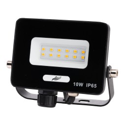 Προβολέας LED  10W 230V με ψυχρό φως 6200K IP65 μαύρος