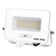 Προβολέας LED  20W 230V με ψυχρό φως 6200K IP65 λευκός