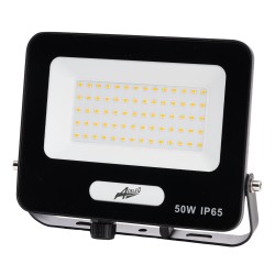 Προβολέας LED 50W 230V με ψυχρό φως 6200K 5000lm 120° IP65 μαύρος 180x140x32mm