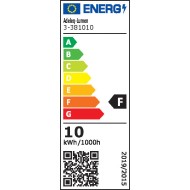 Προβολέας Led SMD 230V 10W με ψυχρό φως 900lm 120° μαύρο σώμα αλουμινίου IP65