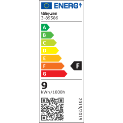 Απλίκα αλουμινίου Led 9W 230V θερμό φως 3000k 720lm 135x235mm γκρι στεγανή IP54